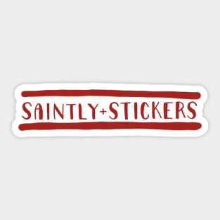 Saintly Stickers Sticker